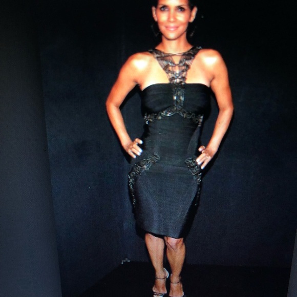 Herve LEGER Embellished Bandage Dress Authentic - Picture 9 of 9